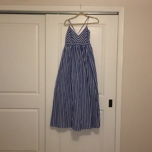 J. Crew striped maxi dress